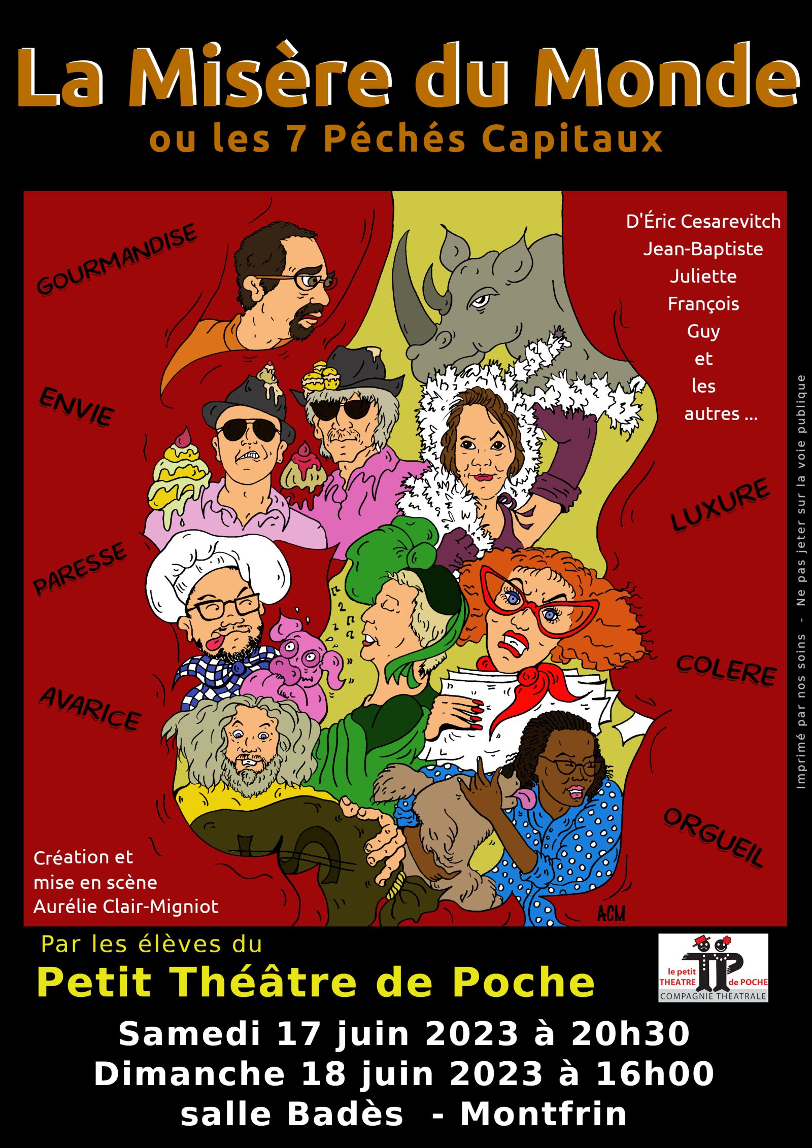 Quelques affiches pour le théâtre 7